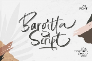 Bargitta Script SVG Font Font Download
