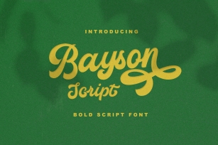 BAYSON SCRIPT Font Download