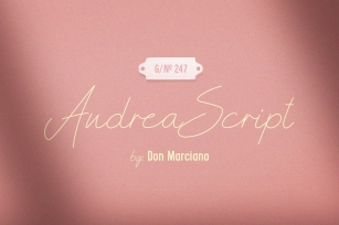 Andrea Script Thin Font Download