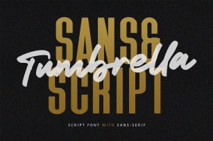 Tumbrella - Script Sans Font Duo Font Download