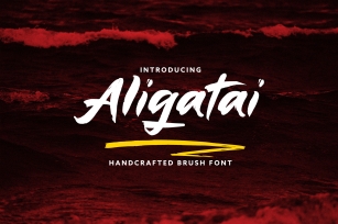 Aligatai Brush Font Font Download