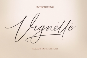 Vignette Signature Script Font Download