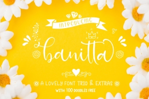 Banitta Font Trio & Extras Font Download