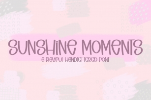 Sunshine Moments - A Playful Handlettered Font Font Download