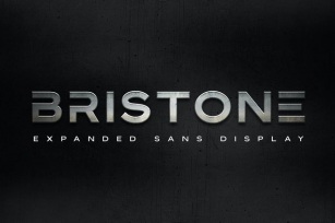 Bristone - Expanded Sans Family Font Download
