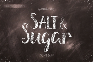 Salt & Sugar.Hand Drawn Font Duo Font Download