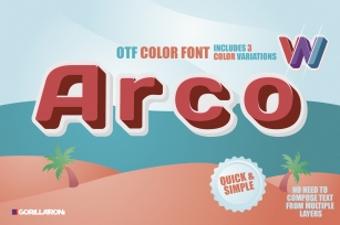 SVG color font - Arco Font Download