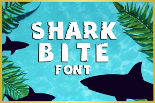 Shark Bite Font Font Download
