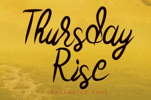 Thursday Rise Font Download