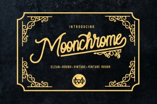 Moonchrome typeface  Bonus Font Download