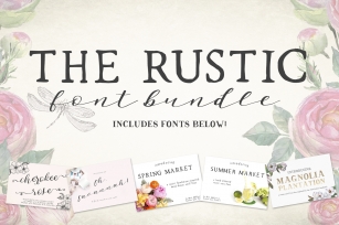 The Rustic Font Bundle by Beck McCormick Font Download