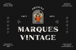 Marques Vintage Family + Extras Font Download