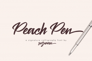 Peach Pen Script Font Download