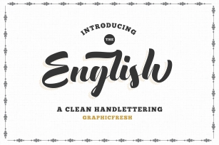 The English Font - Vintage Lettering Font Download