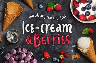 Ice-cream & Berries Font Font Download