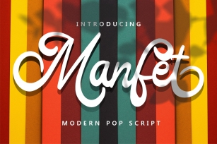 Manfet - Modern Pop Script Font Download