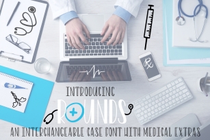 Rounds - A Nurse Font With Extras Font Download