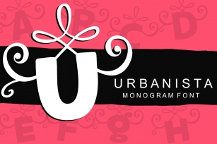 Urbanista Handlettered Monogram Font Font Download