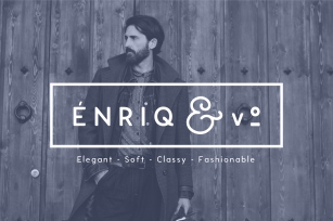 Enrique - 8 Fonts Fashionable Elegant Sans Serif Font Font Download