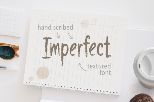 Imperfect - Hand Scribed Textured Latin Font Font Download