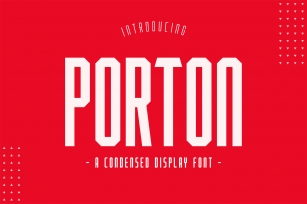 Porton Condensed Display Font Download
