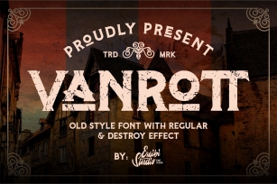 Vanrott - Old Style Font Font Download