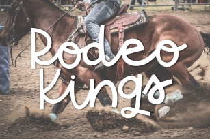 Rodeo Kings - A Handwritten Sriptish Font Font Download