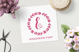 Sweet Monogram Floral Font Download