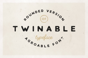 Twinable - Rounded Retro Font Font Download