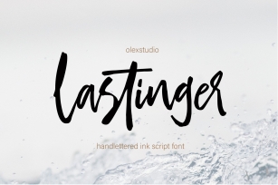 LASTINGER - Handlettered script Font Download