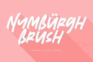 Nymburgh Brush Minimal Display Typeface Font Download