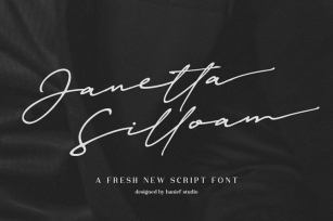 Janetta SilloamSignature Font Font Download