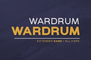 WARDRUM - Expanded Sans Font Download