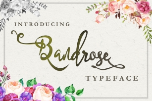Bandrose typeface Font Download