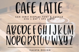 Handwritten San Serif Letters Cut File | SVG, DXF, OTF, TTF Font Download