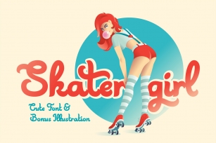 Skater Girl font Bonus Font Download