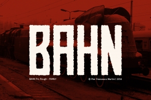 BAHN Pro Rough - FAMILY Font Download