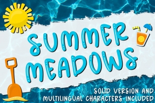 Summer Meadows - Shiny & Solid Fun & Quirky Font Font Download