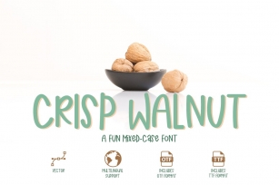 Crisp Walnut - a quirky mixed-case font Font Download
