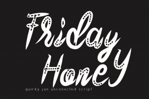 Friday Honey Quirky Font Font Download