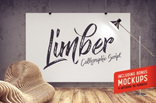 Limber script & Mockups Font Download