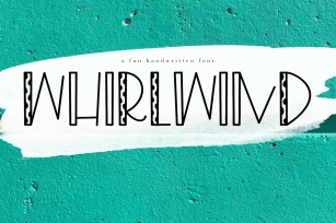 Whirlwind - A Fun Handwritten Font Font Download