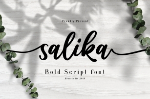 Salika  Bold Script Font Font Download