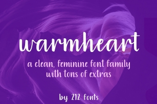 Warmheart Font Family Script, Serif, Alternates & Swash Font Download