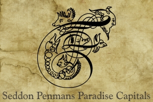 Seddon Penmans Paradise Capitals Font Download