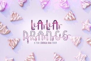 Lala Prance | A fun stringy duo font | Lighted Font Font Download