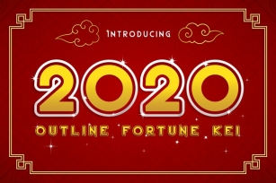 2020 Outline Fortune Kei Font Download