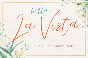 La Vista  A Stylish Modern Font Font Download