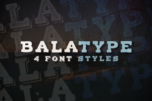 Balatype - 4 Hand Drawn Fonts Font Download
