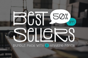 Top 5 Bestselling Fonts Bundle Pack Font Download